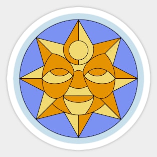 Sun of Abundance (light orange) Sticker